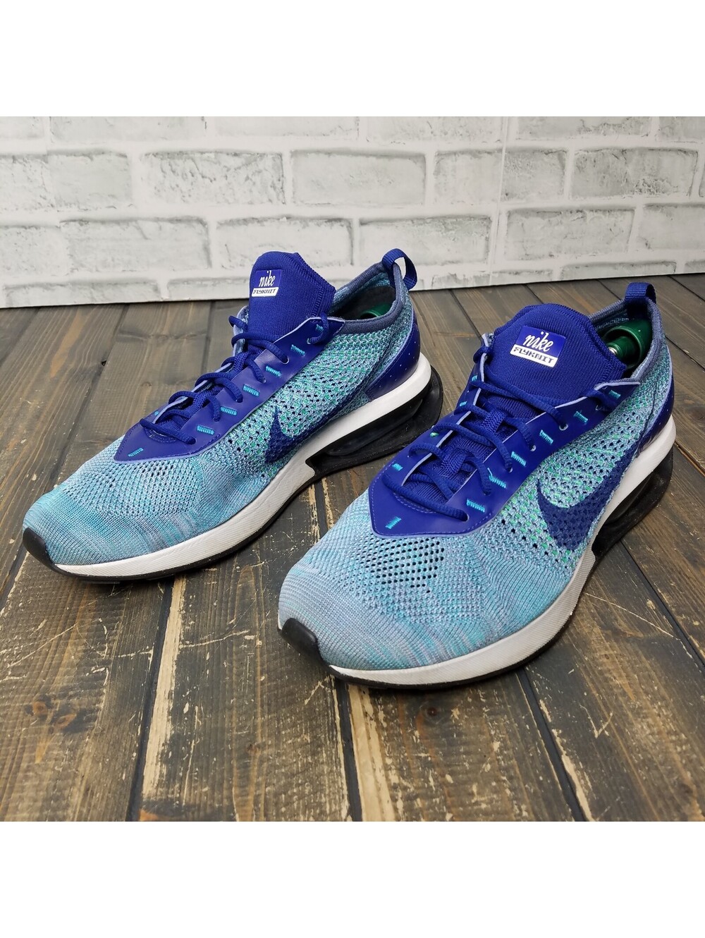 Nike Air Max Flyknit Racer Mens Size 12 Blue Athletic Sneakers FD2765-400